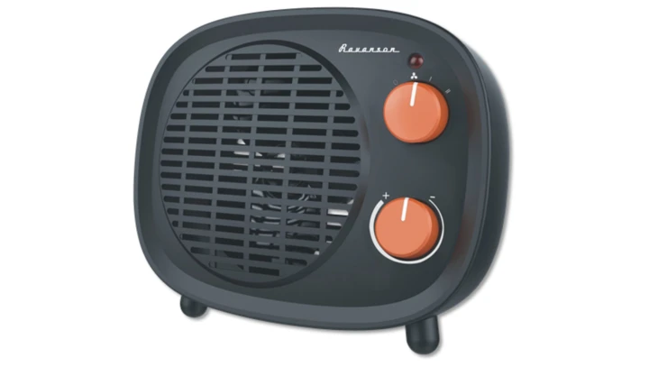 Termowentylator z termostatem 1000-2000W czarny 230V RETRO FH-2000RB