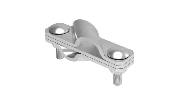 Złącze krzyżowe skośne pręt-pręt 3-elem. stal nierdzewna 116.5 NI 11600505