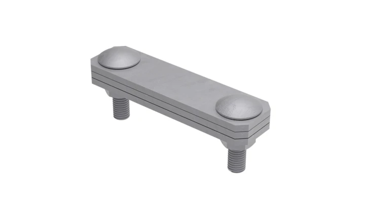 Złącze krzyżowe skośne pręt-bednarka 3-elem. stal ocynkowana ogniowo 116.0.2 OG 11602002