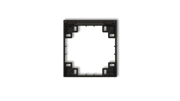 Ramka pośrednia do gniazd bryzgoszczelnych z uziemieniem SCHUKO czarny mat 12MRPB-1s