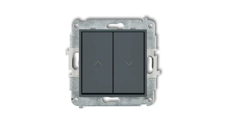 MINI Mechanizm łącznika żaluzjowego z podtrzymaniem grafitowy mat 28MWP-88