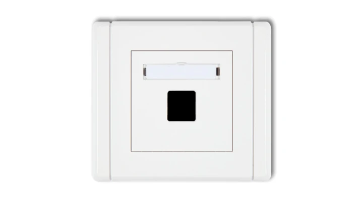 FLEXI Gniazdo komputerowe pojedyncze bez modułu biały FGM-1p PT-GN-FL-67-00-ND-00