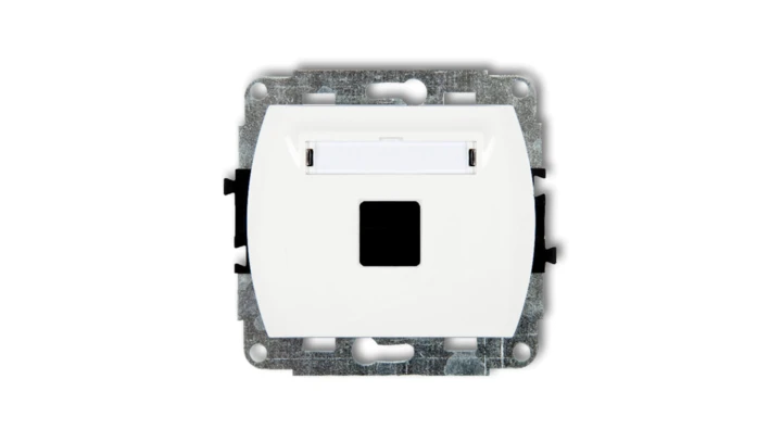 TREND Gniazdo komputerowe pojedyncze bez modułu biały GK-1p PT-GN-TR-67-00-ND-00