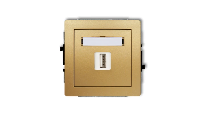 DECO Ładowarka USB pojedyncze 5V 2A złoty 29DCUSB-3 GN-DE-78-01-29-00-00