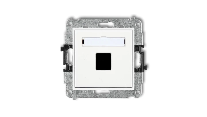 Mechanizm gniazda multimedialnego pojednczego bez modułu (standard Keystone) MGM-1P