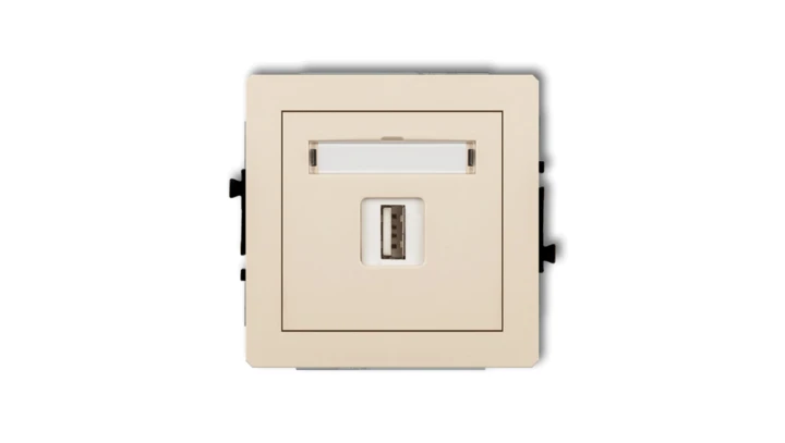 DECO Ładowarka USB pojedyncze 5V 2A beżowy 1DCUSB-3 GN-DE-78-01-01-00-00