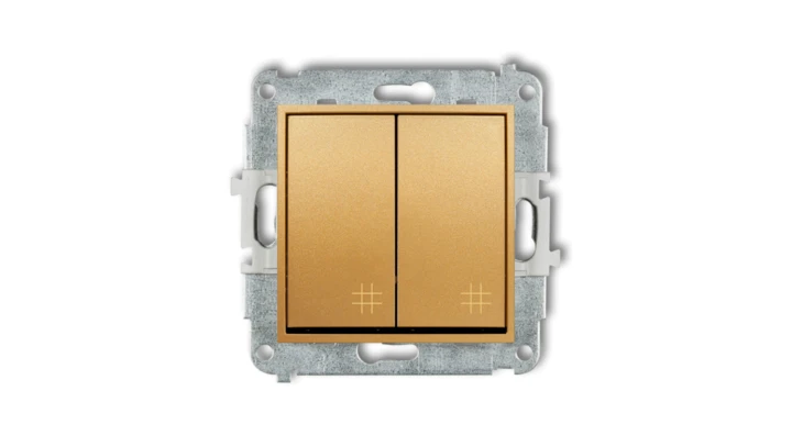 MINI Mechanizm łącznika podwójnego krzyżowego złoty 29MWP-66