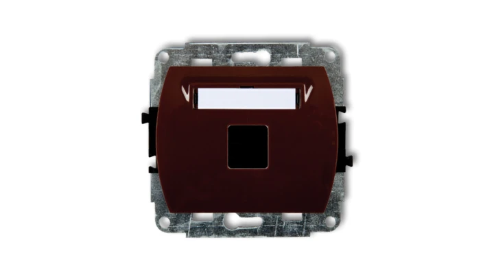 TREND Gniazdo komputerowe pojedyncze bez modułu brązowy 4GM-1p PT-GN-TR-67-04-ND-00
