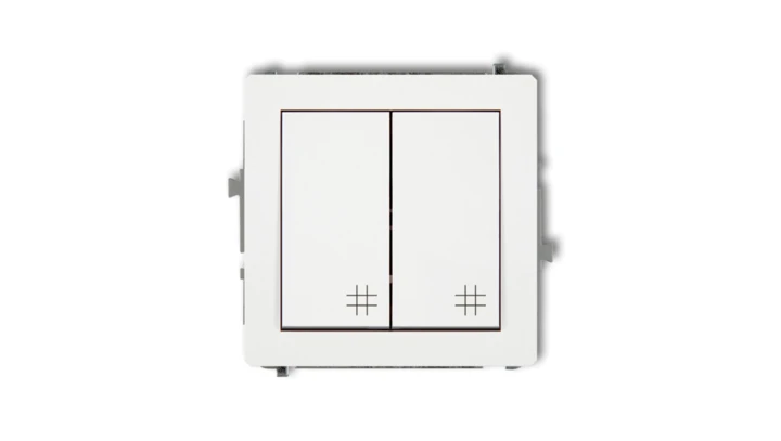 Mechanizm łącznika podwójnego krzyżowego biały DWP-66