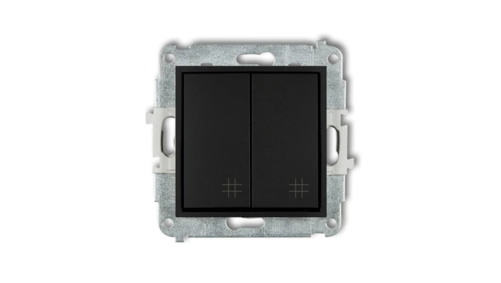 Mechanizm łącznika podwójnego krzyżowego Karlik Mini 12MWP-66 czarny mat