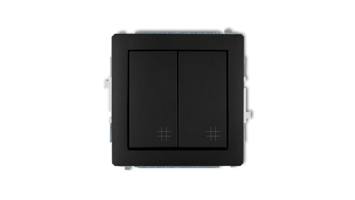 Mechanizm łącznika podwójnego krzyżowego czarny mat 12DWP-66