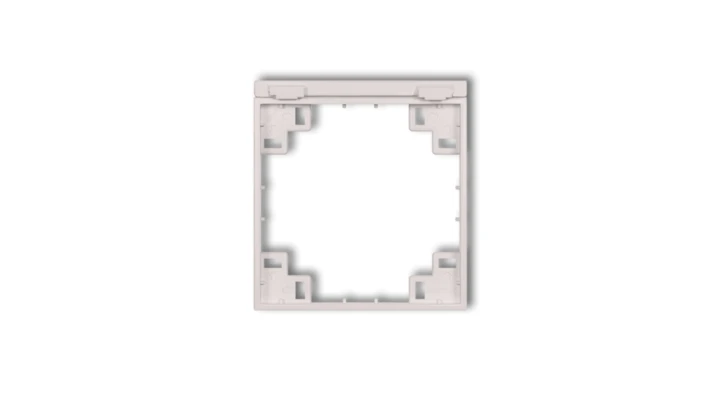 Ramka pośrednia do gniazd bryzgoszczelnych z uziemieniem SCHUKO pudrowy róż 40MRPB-1s