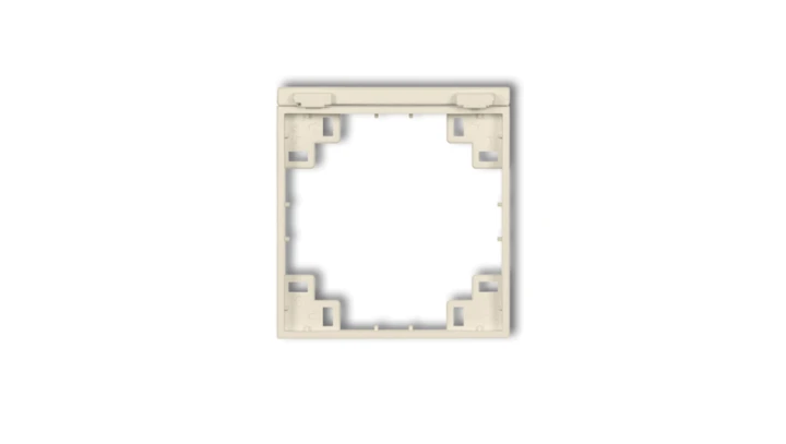 Ramka pośrednia do gniazd bryzgoszczelnych z uziemieniem SCHUKO orzech ziemny 44MRPB-1s