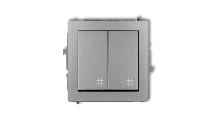 Mechanizm łącznika podwójnego krzyżowego srebrny metalik 7DWP-66