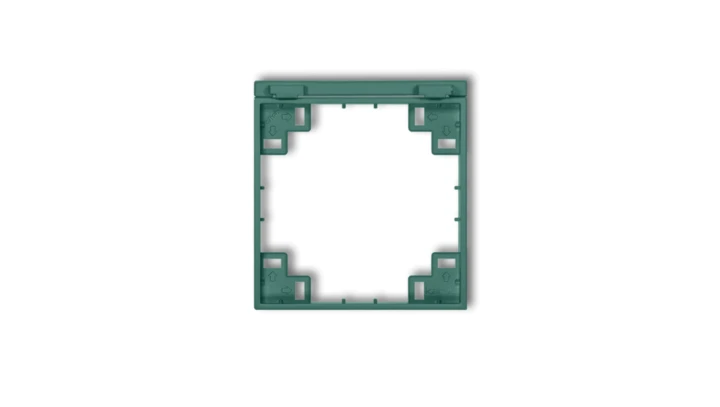 Ramka pośrednia do gniazd bryzgoszczelnych z uziemieniem SCHUKO szmaragdowy 51MRPB-1s