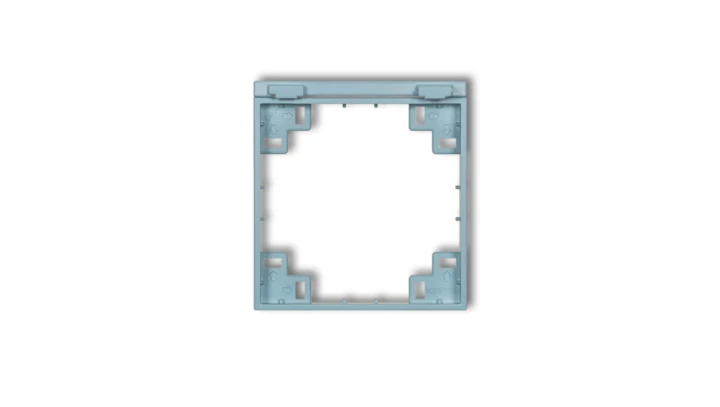 Ramka pośrednia do gniazd bryzgoszczelnych z uziemieniem SCHUKO lazurowy 48MRPB-1s