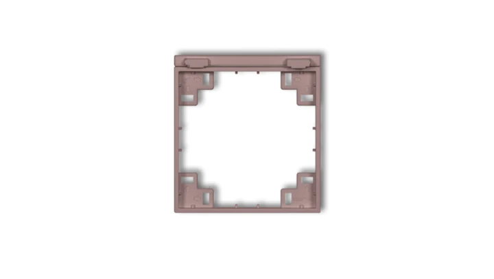 Ramka pośrednia do gniazd bryzgoszczelnych z uziemieniem SCHUKO lawendowy 42MRPB-1s