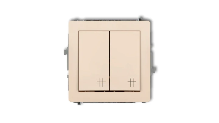 Mechanizm łącznika podwójnego krzyżowego beżowy 1DWP-66