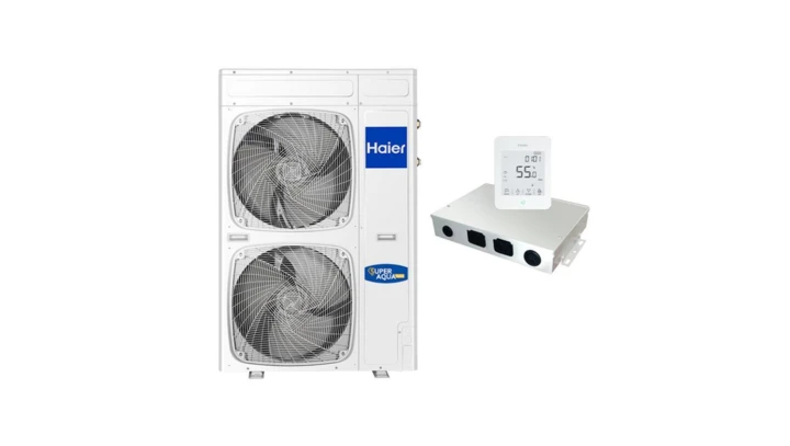 Pompa ciepła monoblok 11kW 1-faz HAIER SUPER AQUA AU112FYCRA(HW) /+ YR-E27, ATW-A01/ R32