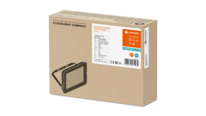 Projektor LED FLOOD COMPACT V 50W 865 SYM 100 BK 4058075574939