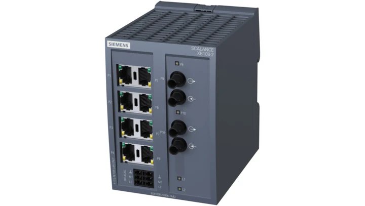 Switch przemysłowy SCALANCE XB108-2 8x10/100 Mbit/s RJ45, 2x100 Mbit/s MM BFOC 6GK5108-2BB00-2AB2
