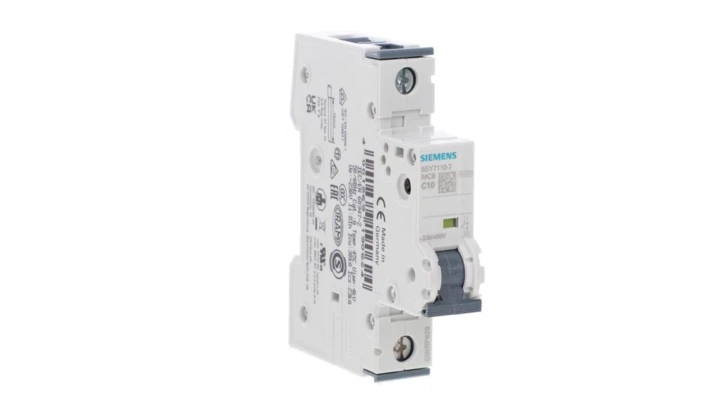 Wyłącznik nadprądowy C10A 1P 230/400V 15kA (wg iec 60898) / 30kA (wg iec 60947) 5SY7110-7