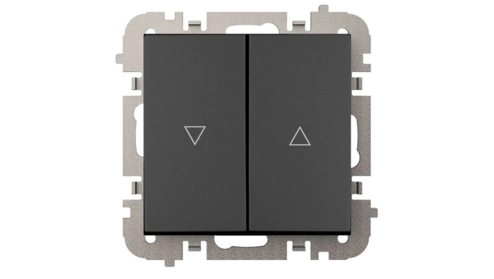 Vestra Łącznik żaluzjowy bez ramki podtynkowy IP20 czarny 3816-19