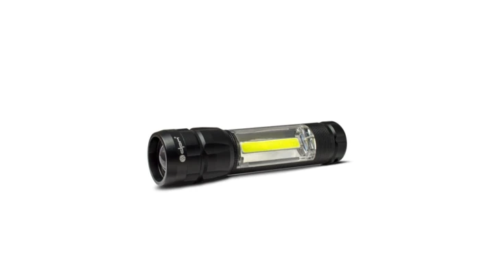 Latarka aluminiowa LED COB 160+60lm SP0401