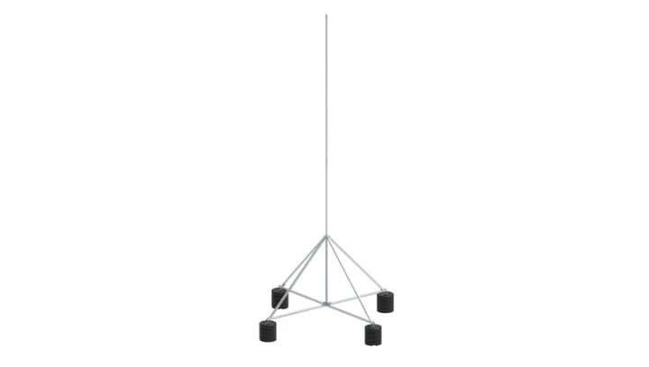 Maszt na czworonogu do zwodów poziomych wysokich 3m aluminium 65.3 AL ZA 4P CZ 65143009