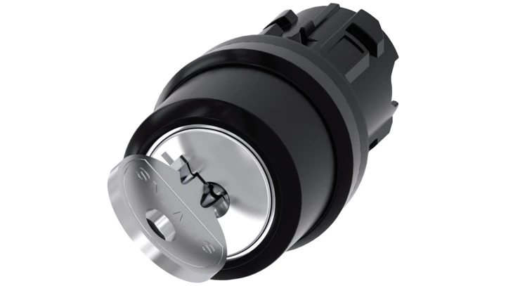 Przełącznik z kluczem 22mm tworzywo 2 poz 0-I Ronis nr 455 klucz w poz O SIRIUS ACT 3SU1000-4CF01-0AA0