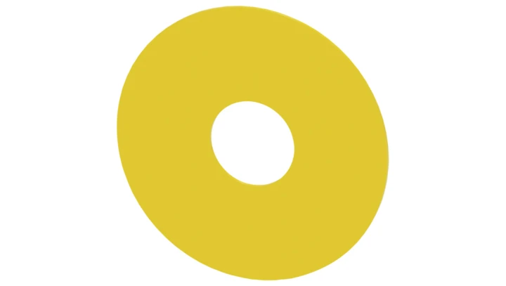 Etykieta żółta samoprzylepna 75mm do otworów 22mm bez inskrypcji SIRIUS ACT 3SU1900-0BC31-0AA0