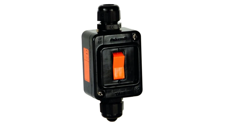 Łącznik dwukierunkowy Ex strefa 2,22, 1P, natynkowy, 16A 50/60Hz IP66 M20 ATEX Ex nR IIC T6 Gc, Ex tc IIIC T70C Dc P202276EX