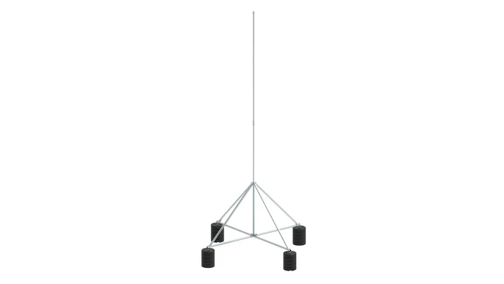 Maszt na czworonogu do zwodów poziomych wysokich 6m aluminium 65.6 AL ZA 5P CZ 65156009