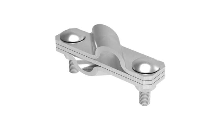 Złącze krzyżowe skośne pręt-pręt 3-elem. stal nierdzewna 116.6 NI 11600605