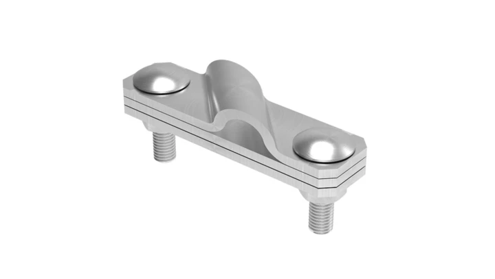 Złącze krzyżowe skośne pręt-bednarka 3-elem. stal nierdzewna 116.3.2 NI 11602305