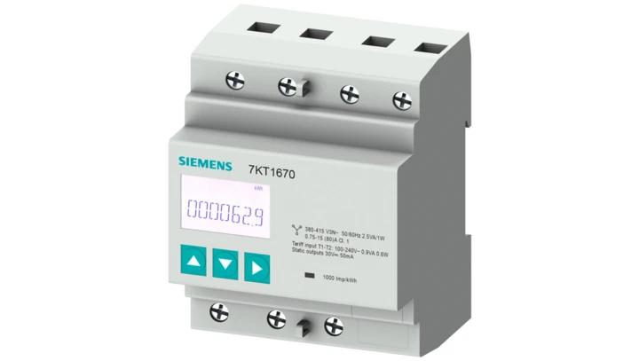 Miernik parametrów sieci PAC1600 3 Fazowy 80A licznik energii kl.B MID MODBUS RTU/ASCII RS485 DIN 7KT1666