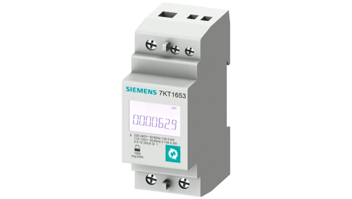 Miernik parametrów sieci PAC1600 1 Fazowy 63A licznik energii kl.B MID S0 DIN 7KT1656