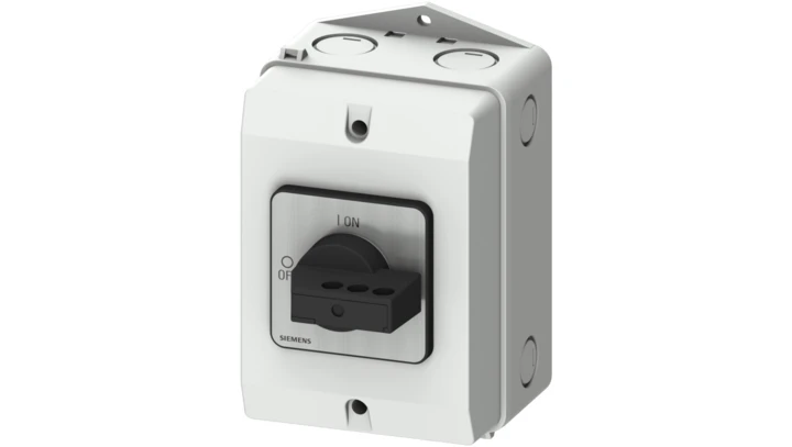 Rozłącznik główny w obudowie ekranowanej 3P 16A 7,5kW AC23A 400V styki pom wyprz 1Z 1R blokowanie w poz O i I 3LD2084-2GP21