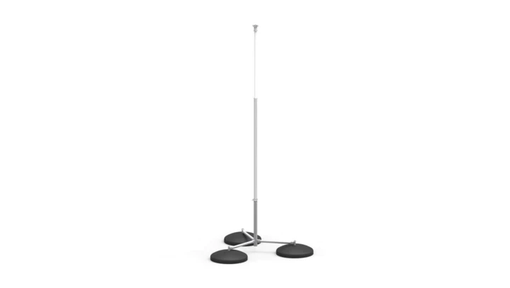 MASZT IZOLOWANY WSPORCZY NA TRÓJNOGU 4m 96554005 65.4 IZ NI