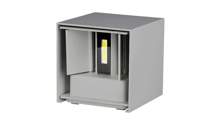 Oprawa elewacyjna LED 5W 700lm 4000K IP65 Kwadrat Szary 217089