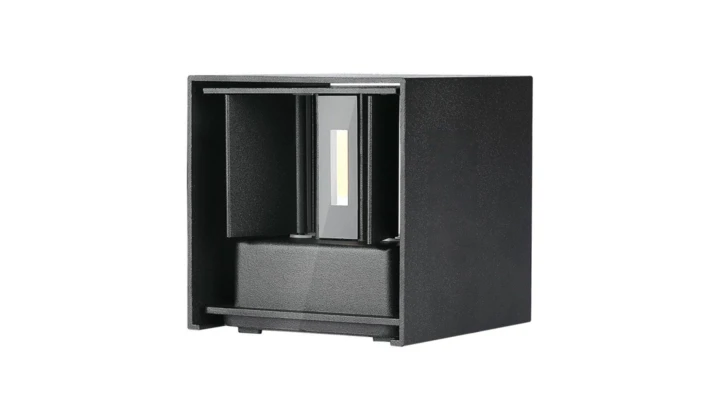 Oprawa elewacyjna LED 11W 1360lm 3000K IP65 Kwadrat Czarny 218529