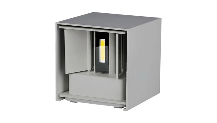 Oprawa elewacyjna LED 11W 1360lm 3000K IP65 Kwadrat Szary 218531