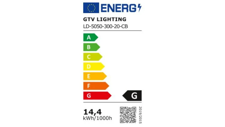 Taśma Flash 5050, 300 LED ciepły biały, 72W, bez żelu 10mm, Rolka 5m, 12V