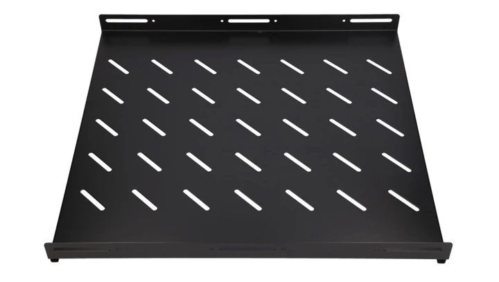 Półka 19, 602 x 472mm, mocowana punktowo, do szaf o głębokości 800mm Extralink 1U 600mm Czarna