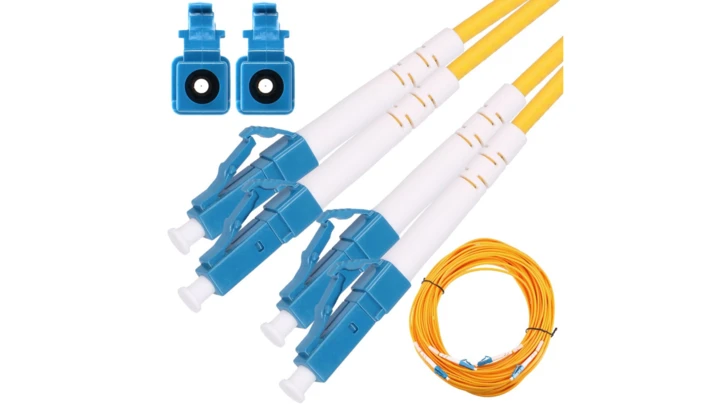 Patchcord Jednomodowy, Duplex, G652D, 3mm, 0,5m Extralink LC/UPC-LC/UPC