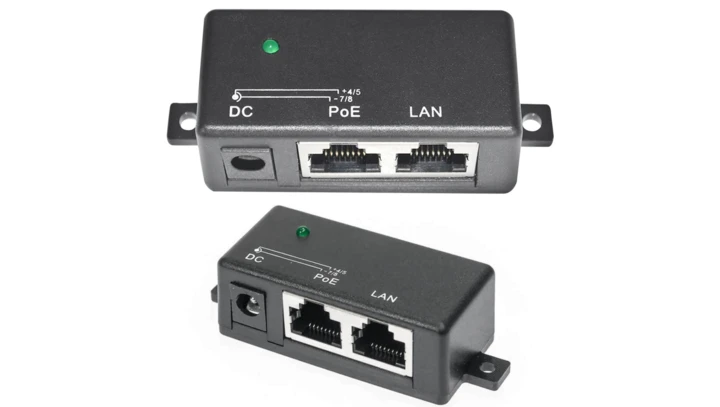 PoE Injector 1x 100Mb/s RJ45, Kostka Extralink 1 Portowy