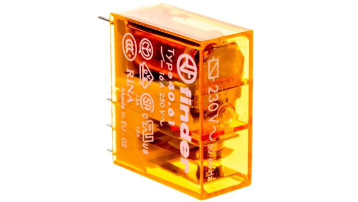 Przekaźnik miniaturowy 1P 16A 230V AC AgCdO 40.61.8.230.0000