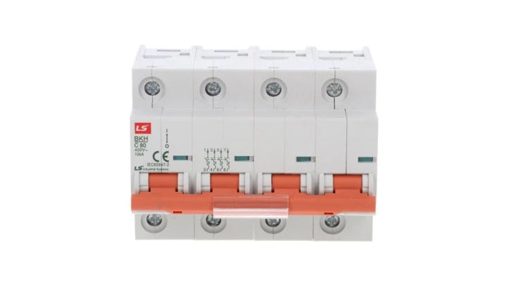 Wyłącznik nadprądowy 1,5 modułu 4P C 80A 10KA BKH 4P C80A 06110362R0