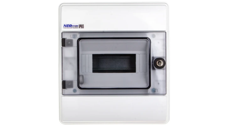 Rozdzielnica modułowa 1x8 podtynkowa IP65. RHp-8/Z (z zamkiem) 36.809