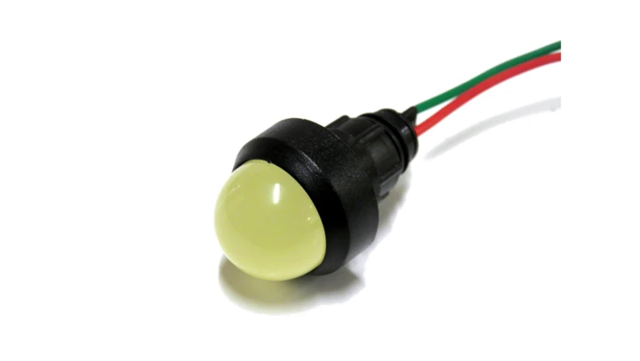 Lampka sygnalizacyjna 20mm żółta KLP 20Y/24V 12-24V 84420004